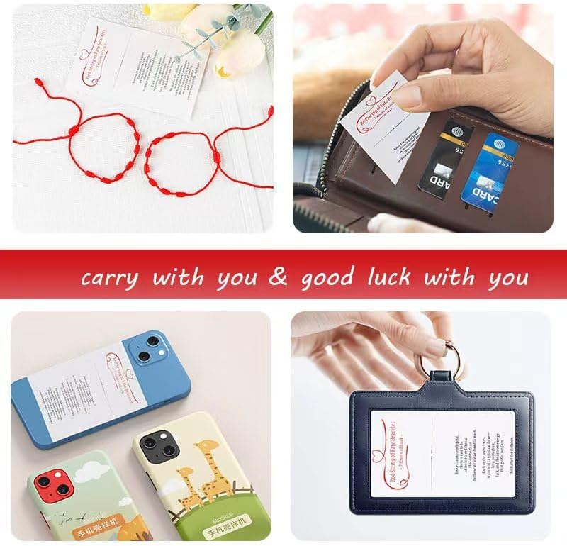 Valentine’s Day Gifts for Her Red String of Fate 7 Knots Couples Bracelets — Meaningful Matching Bracelets & Protective Amulet Gift for Anniversary, Long Distance Love, Him and Her - Image 6