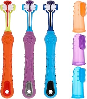 tonyg-p 3 Sided Dog Toothbrush with Silicone ...,