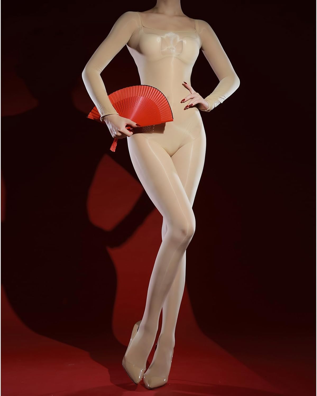 5D Sheer Full Body Stocking Glossy Pantyhose Women Shiny Bodystocking Sexy Tights Pantyhose - Image 3