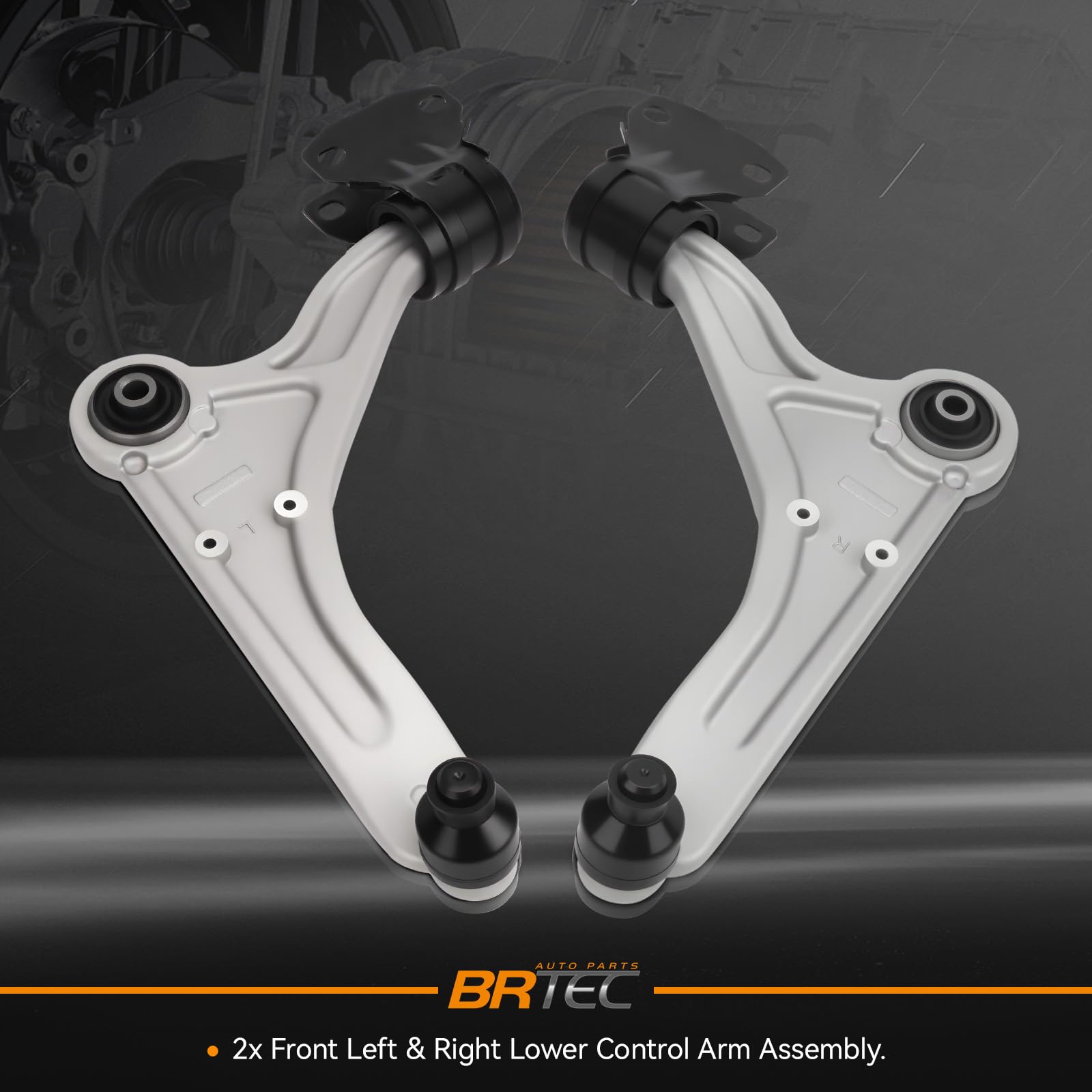 BRTEC Front Lower Control Arms w/Ball Joint Compatible with 2013-2017 Ford Fusion, 2013-2018 Lincoln MKZ