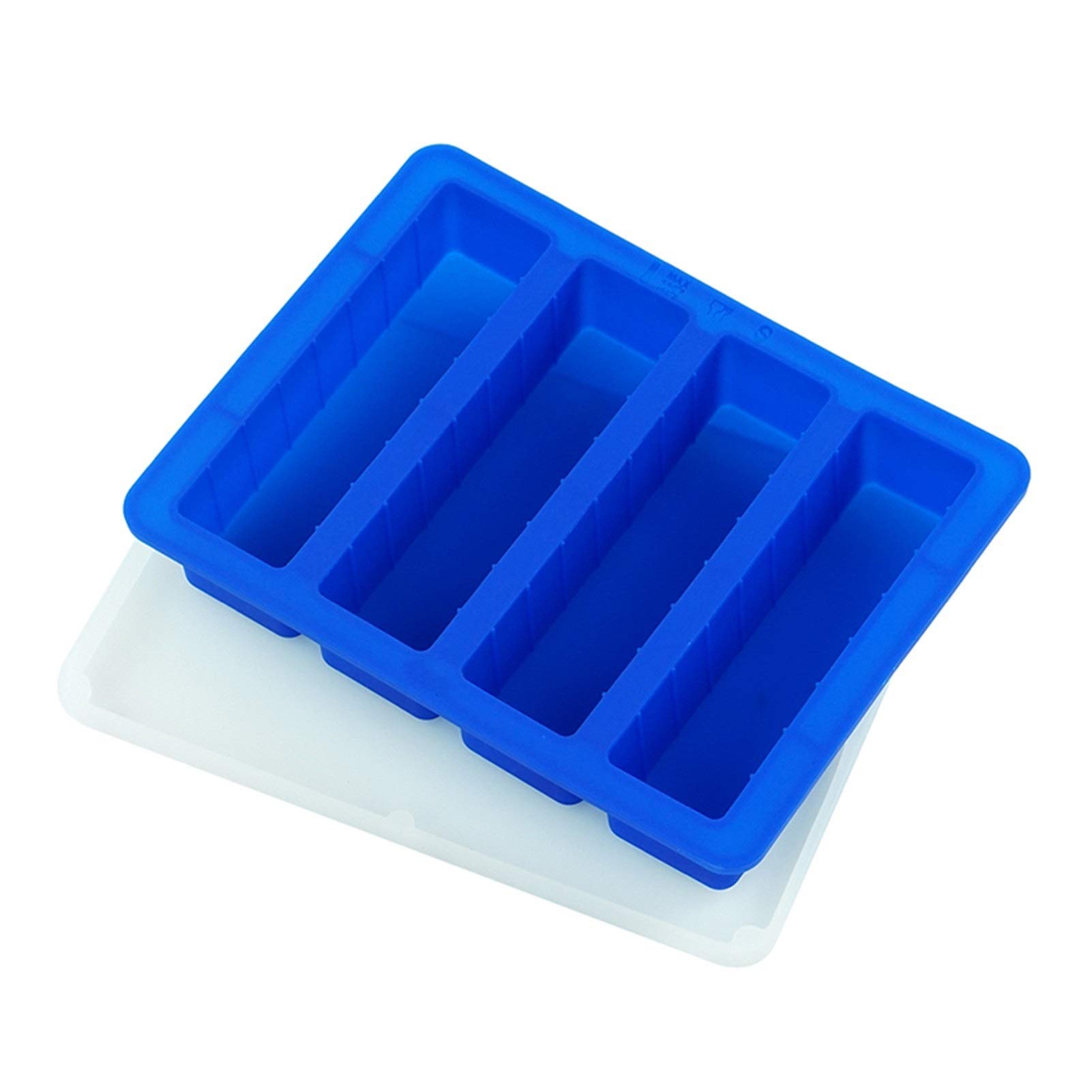 Stampo Per Burro In Silicone Con Coperchio, 4 Bastoncini Da 8 Cucchiai, Antiaderente, Alimentare, Freezer/microonde