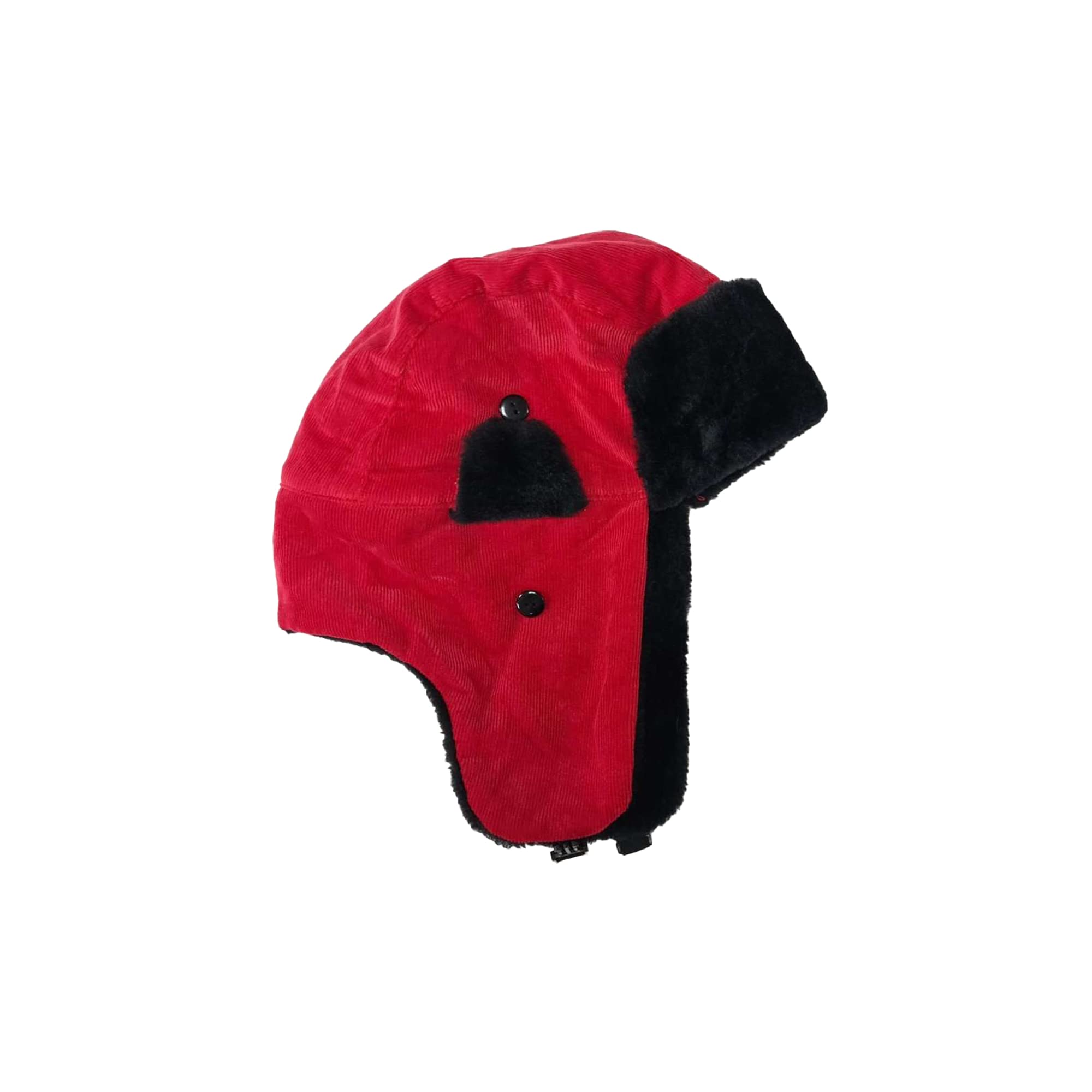 The Fancy Dress Unisex Red The Fancy Dress® Adult Aviator Trapper Hat Winter Bomber Hat Trooper Russian Warm Hat With Ear Flaps Fur Ski Cap (Red)