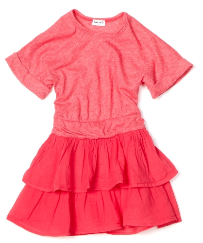 Vestido con nudo simulado para llenar de sonrisas el día de tu niña