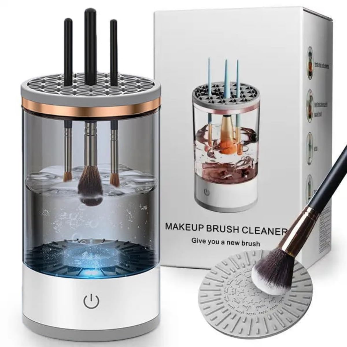 Automatic Makeup Brush Cleaner,Electric Makeup Brush Cleaner Machine for All Size Makeup Brush 2