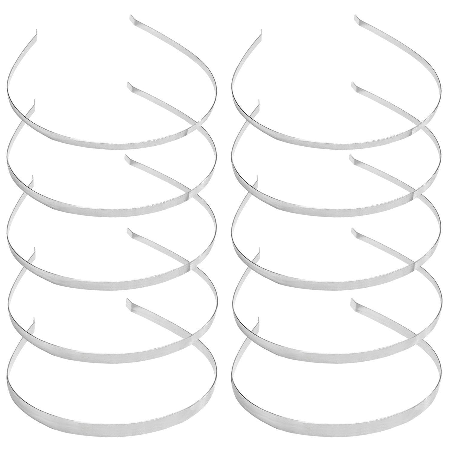 10 Pieces Metal Headband, Simple And Stylish, With Multiple Sizes, Women'S Hairstyle Decoration, Creative Hair Accessories