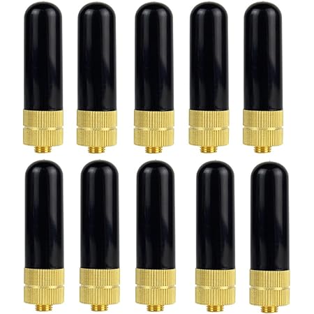 Retevis 2 Way Radio Antenna, High Gain Long Range SMA-F Antenna for BaoFeng UV-5R BF-888S UV-82 UV5RA Retevis RT-5R RT5 RT6 RT29 Arcshell AR-5 Walkie Talkies UHF/VHF Antenna (10 Pack)