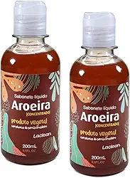 Kit com 2 - Sabonete Líquido intimo de Aroeira Laclean 200mL – Produto Vegetal com Extrato Natural, Higienização Suave e Frescor Diário