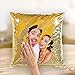 VEELU Cojines Decorativos Sofa Foto Personalizados con Relleno Incluido, Cojines Cama con Mágica Lentejuelas Reversibles, Funda Cojines 45x45, Regalos Originales para Mujer