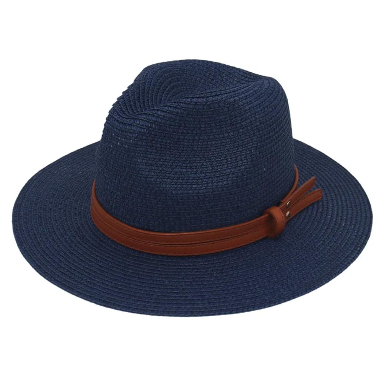 Donne Uomini Accessori Cintura Cappelli di Paglia Panama Estate Spiaggia Casual Jazz Cap Viaggio