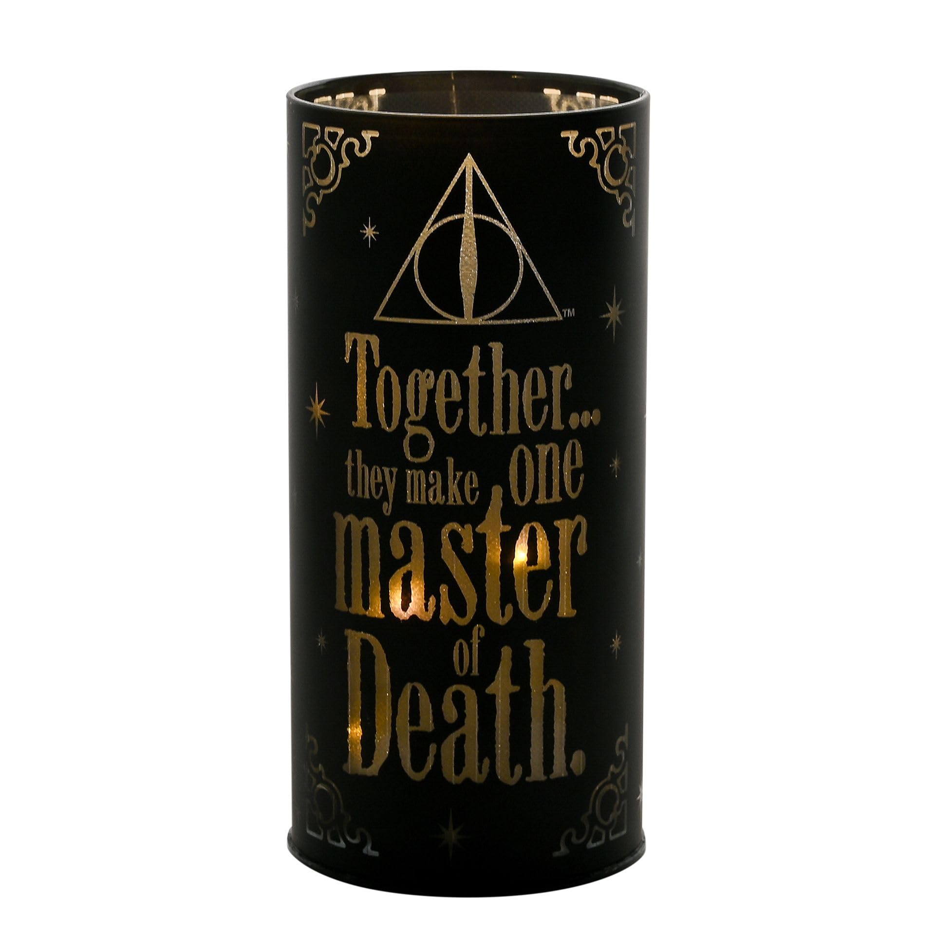 Widdop and Co Widdop & Co. Harry Potter Dark Arts Light Up Tube - Deathly Hallows, Black