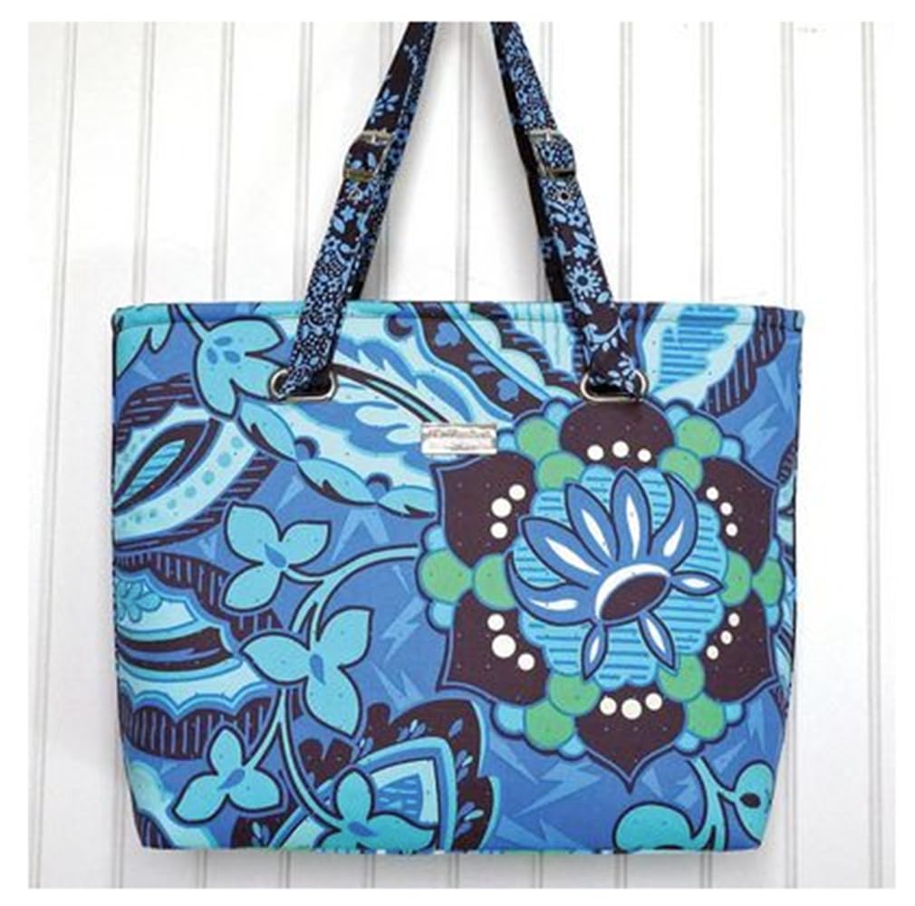 Emmaline BagsEmmaline Bags Ma Tote Pattern, White/Blue