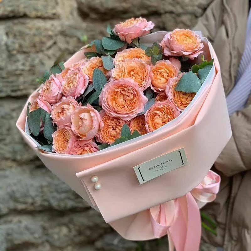 20PCS Tissue Paper Flower Bouquet Wrapping Paper for Florist Wedding Birthday Party Gift Packing Decor DIY Crafts Paper (Color : 02)