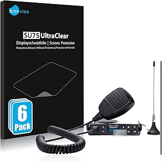 Savvies Screen Protector compatible with Midland GB1-R Protection Film Clear 6-Pack