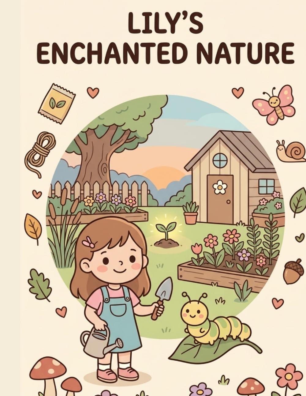 Lily's Enchanted Nature: A Magical Fantasy Landscape Coloring Book for Adults: 50 Beautiful Mysterious Nature Scenes, Whimsical Forests, and Botanical Gardens for Relaxation and Stress Relief