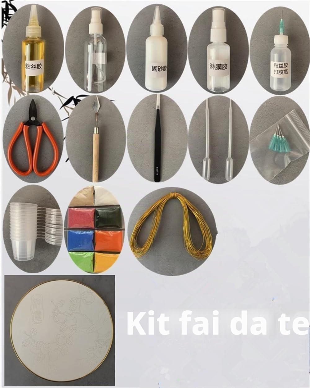 TANZEQI Cloisonne - Kit fai da te per pittura smaltata cinese Cloisonné, arte della carpa fortunata, patrimonio culturale immateriale, ornamento decorativo (due Koi A)