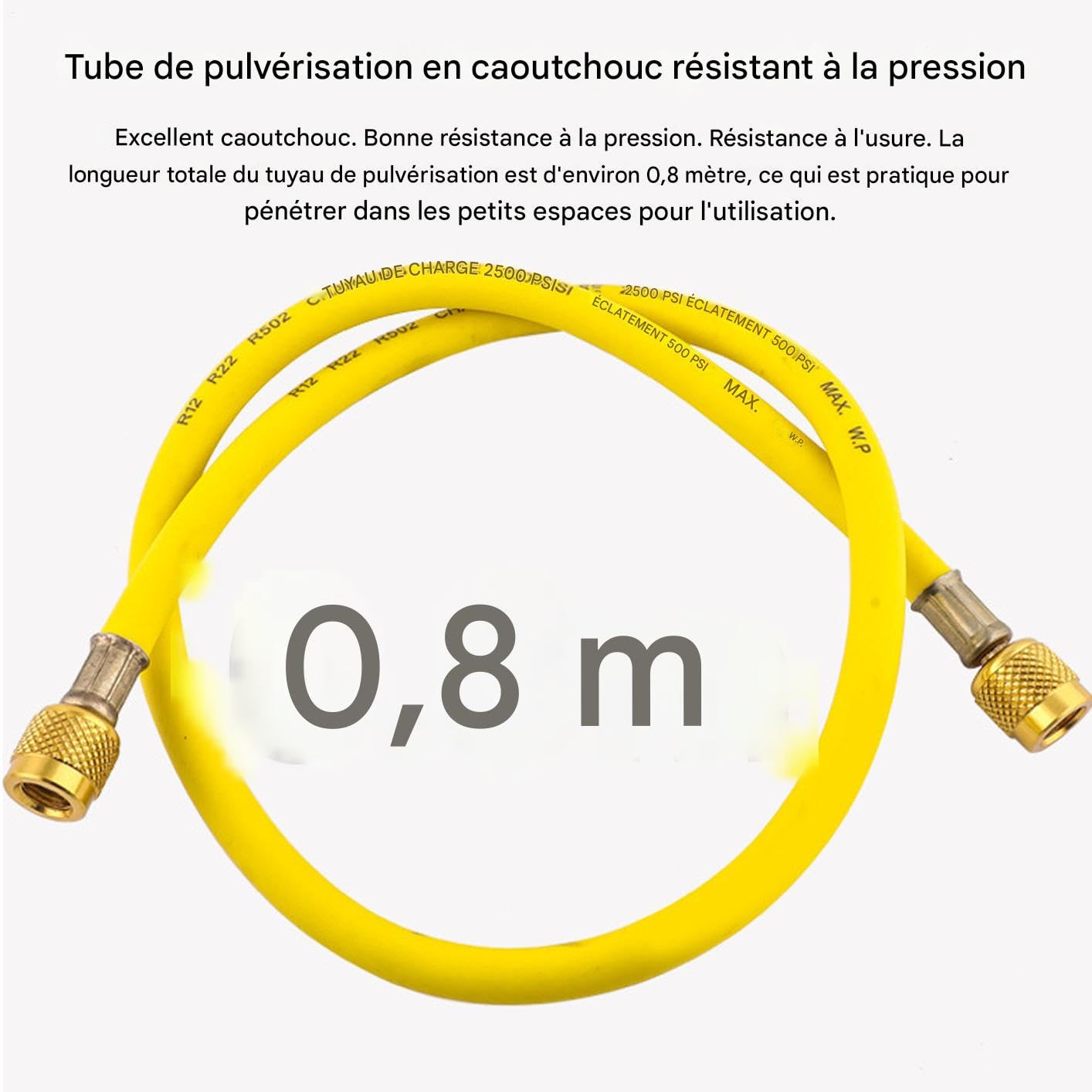 Kit de lavado de de aire acondicionado Juego Manómetro Mangueras AC Coche | Set de limpiador de tuberías de climatización Para coche camión SUV furgoneta mantenimiento