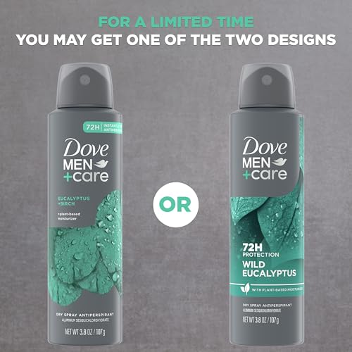 Dove Men+Care Antiperspirant Dry Spray 72H Protection Eucalyptus + Birch With a Plant-Based moisturizer 3.8 OZ - image 3