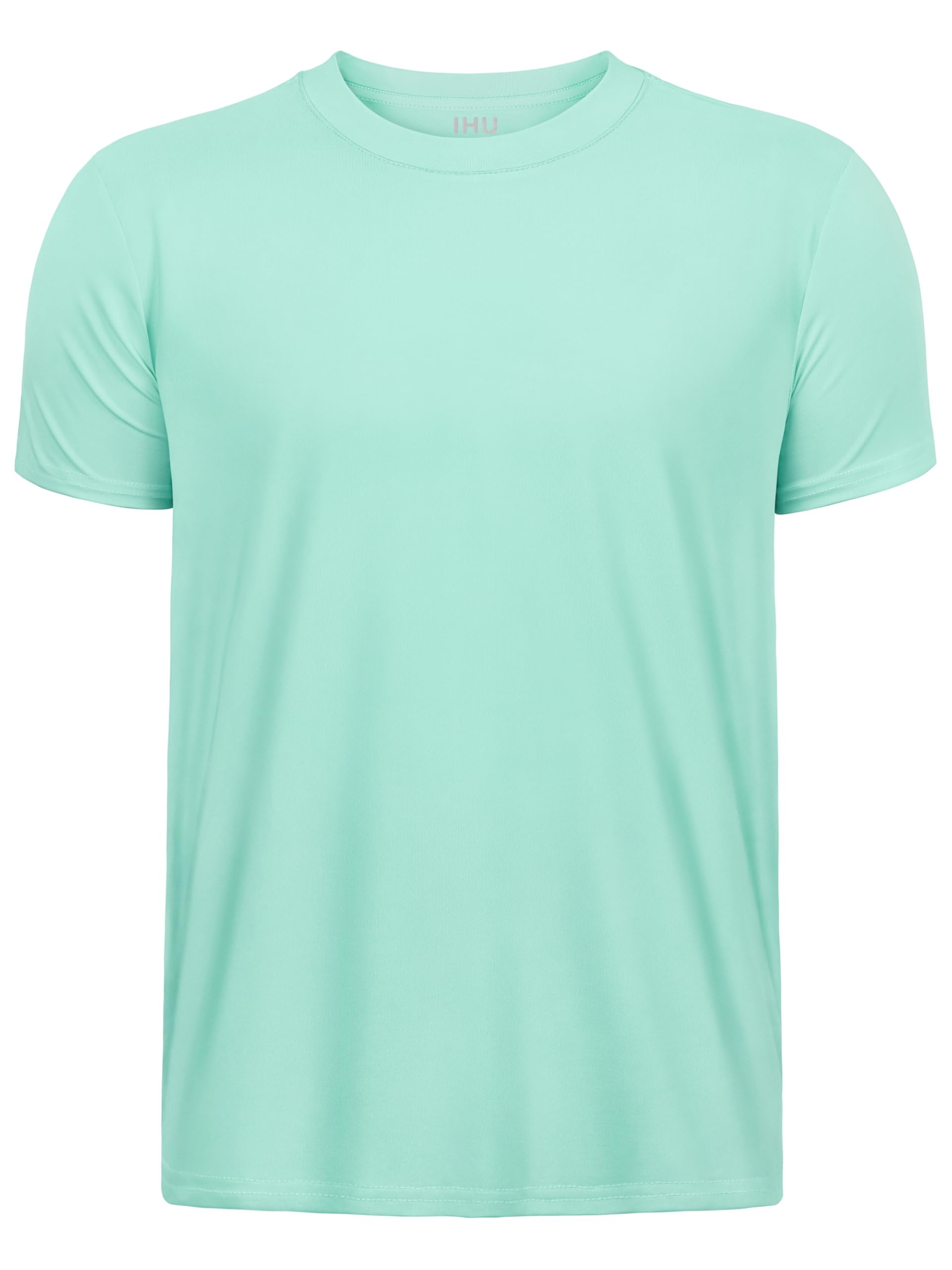 IHU Boys Neon Shirts Dry Fit UPF50+ Kids Short Sleeve Rash Guard for Girls
