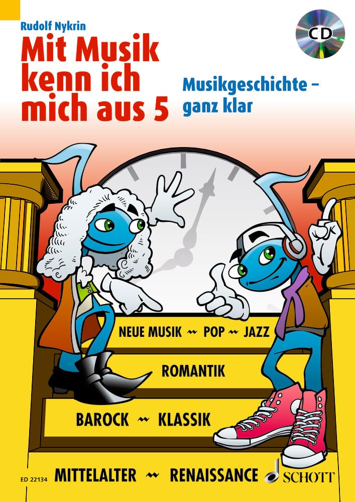 Livre sur la musique pédagogique Mit musik kenn ich mich aus band 5 avec CD audio inclus