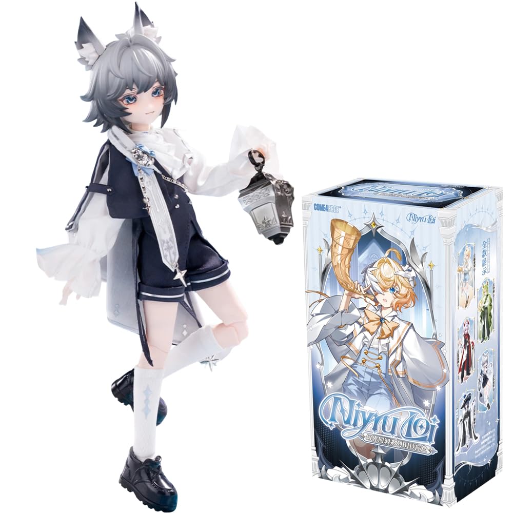XiDonDon Phantom Realm Synchronization Series 1/8 BJD Doll Action Figures, Movable Dolls with Doll Clothes Surprise Gift Toys (Single Box)
