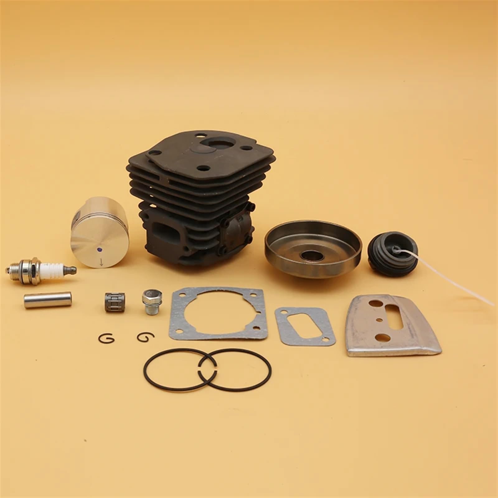 Zestaw uszczelek pierścienia tłokowego cylindra 45 mm, sprzęgła bębna, do Husqvarna, 353 345 350 351 346XP Części zamienne pił łańcuchowych ogrodowych Tłok cylindra do maszyn ogrodowych