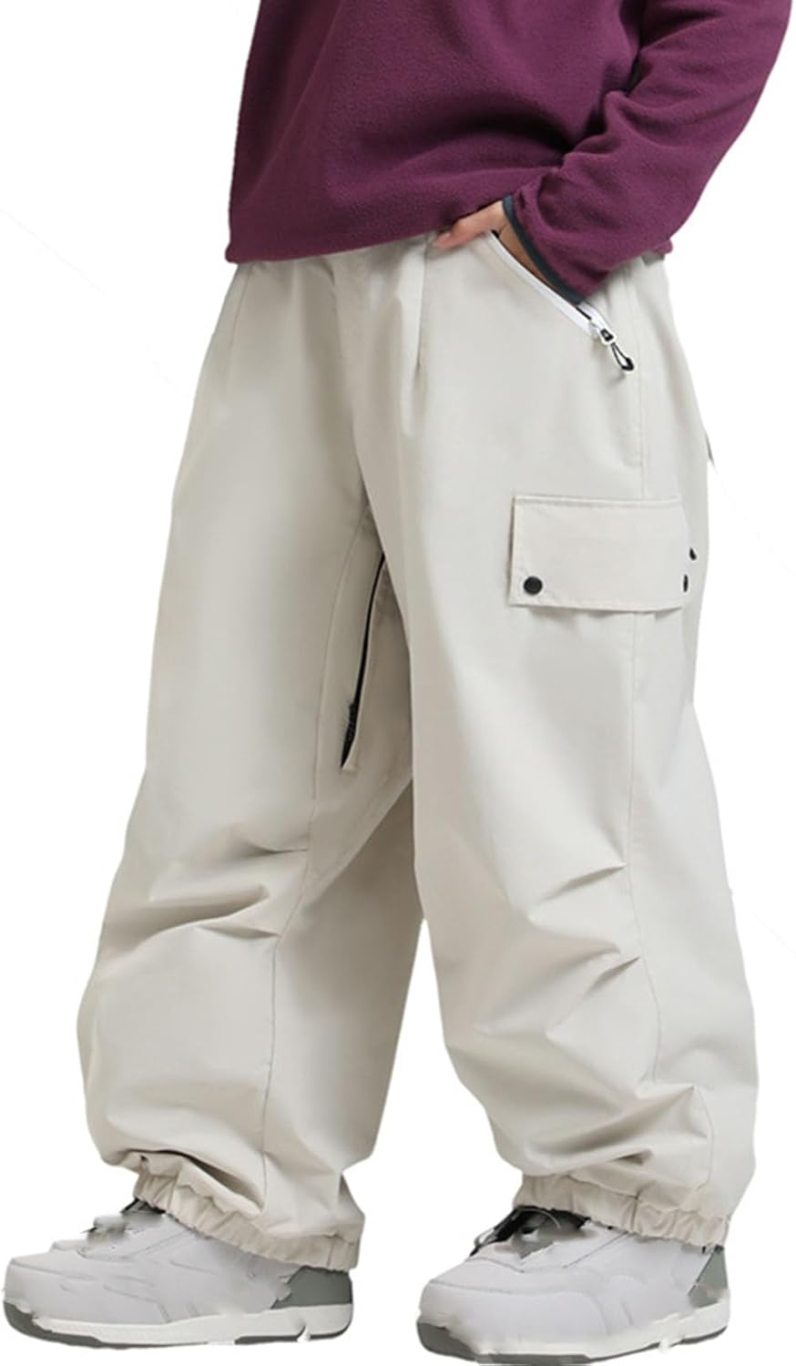 Womens Mens Snowboard Pants Baggy Ski Snow Pants Insulated Waterproof Windproof Outdoor Sport