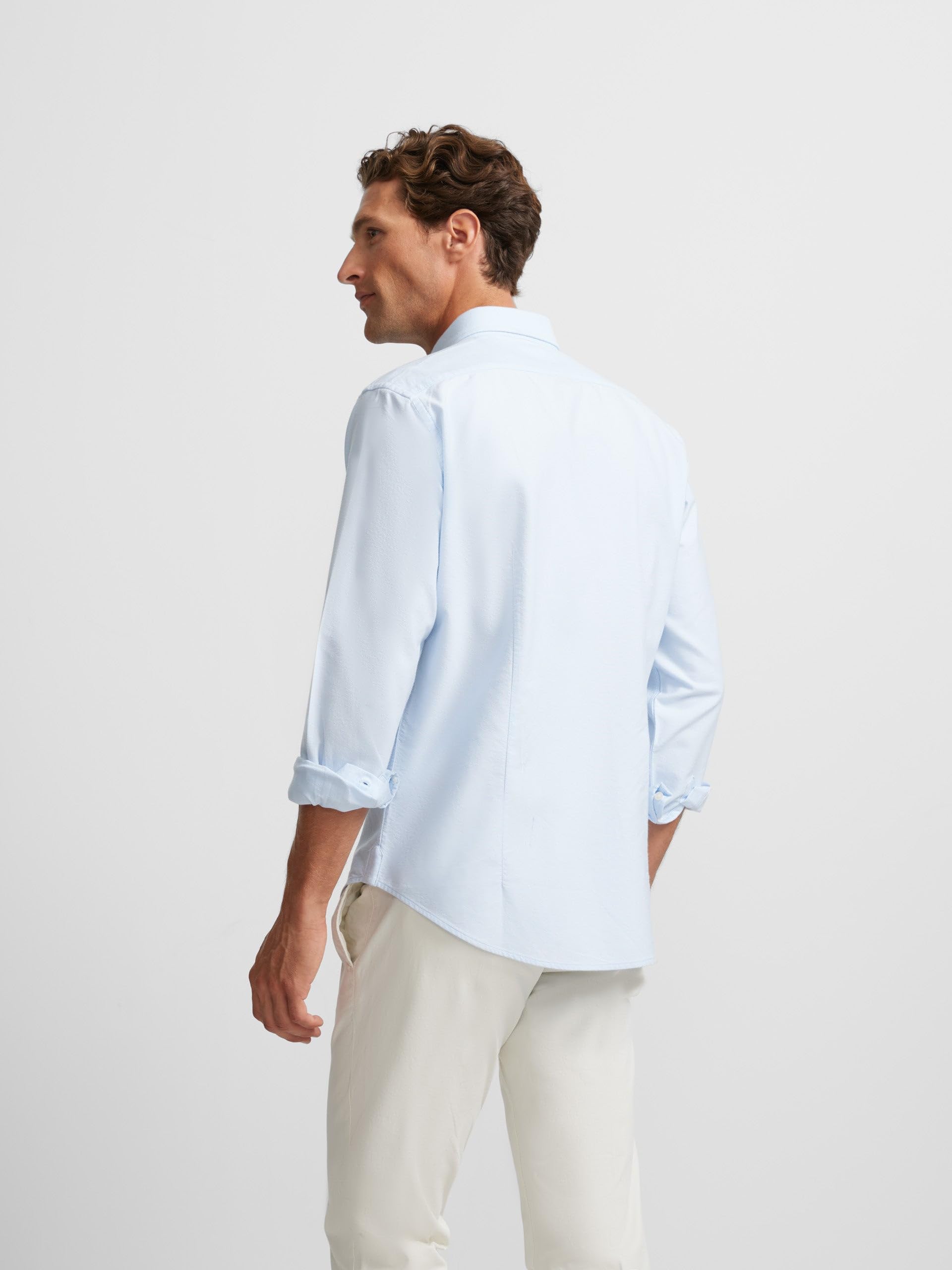 SILBON Camisa Sport Oxford para Hombre