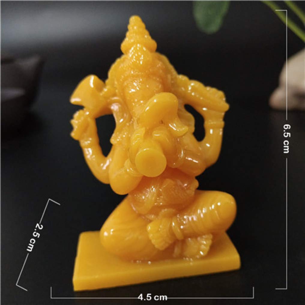 ZSML Statue Ornaments Handmade Ganesha Buddha Statue Elephant God Figurine Sculpture Ornament Home Garden Decoration Buddha Feng Shui Gift