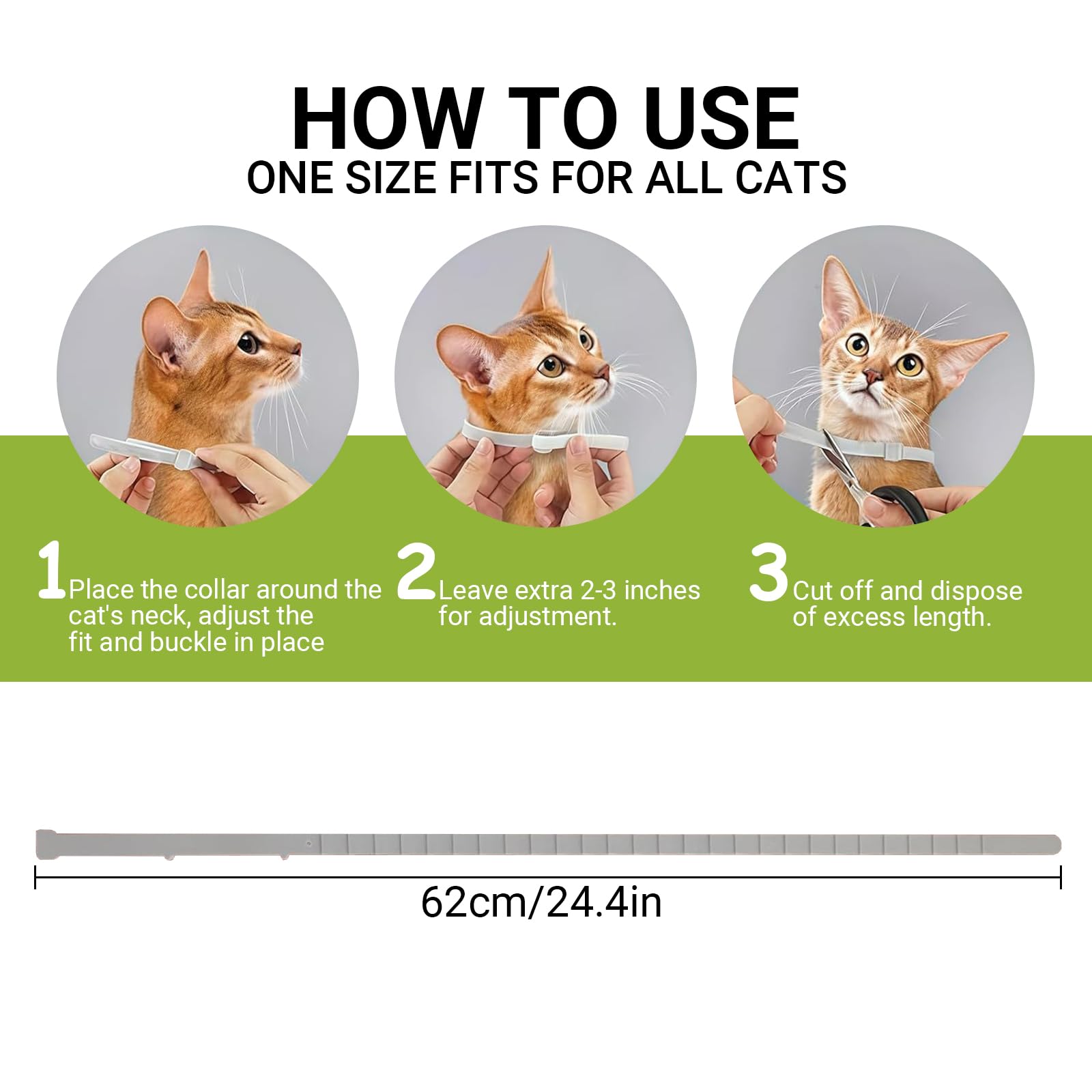 2 Pack Cat Collar with Natural Essential Oils, Gentle Everyday Protection, Each Lasts Up to 8 Months - Image 3