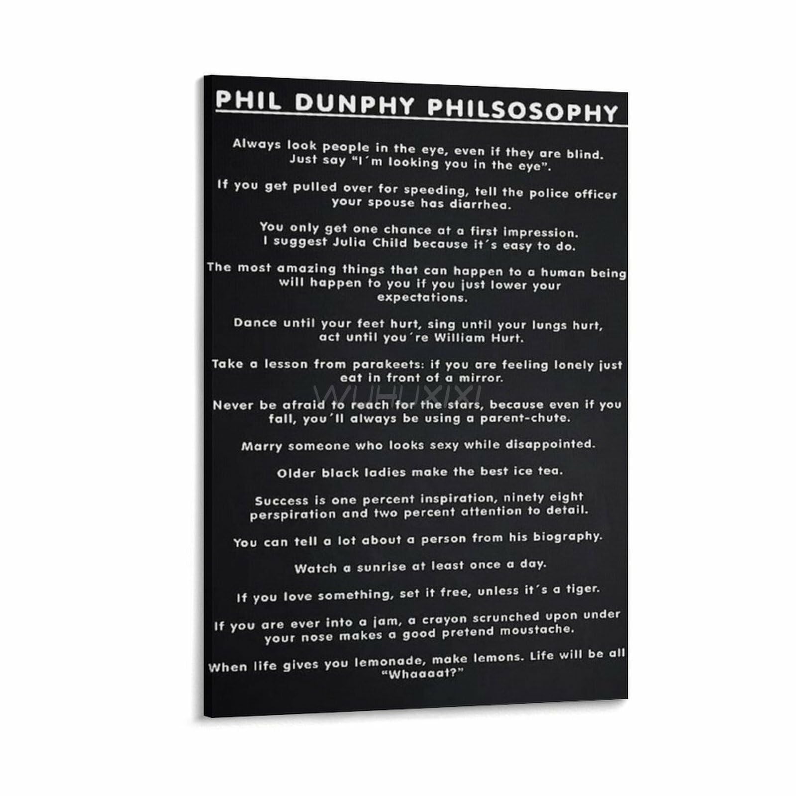 Phil Dunphy Phils-osophy Canvas Poster Review