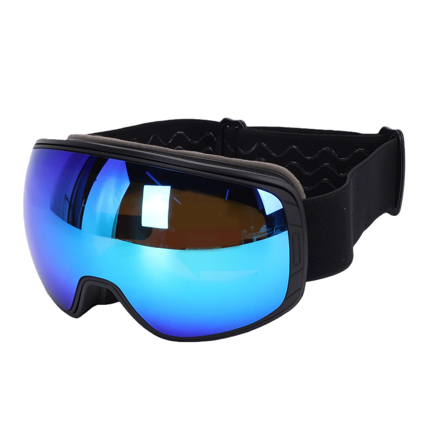 Occhiali da Sci, Antiappannamento Antigraffio Sopra gli Occhiali | Maschere da , Lenti Rivestite in PC, Flusso D'aria Ventilato, Snowboard, Motoslitta, Cinturino in Silicone, Compatibile con