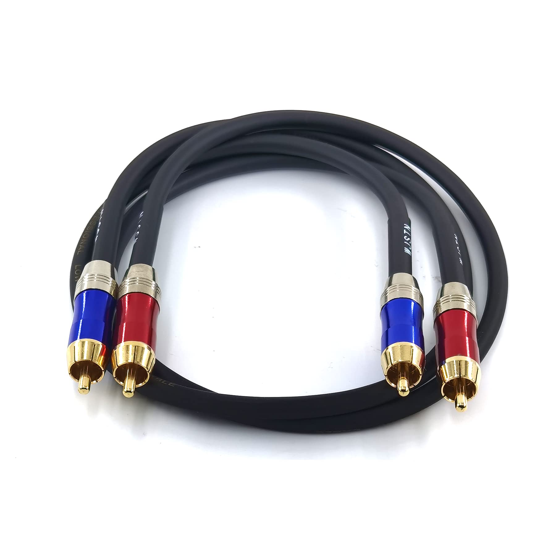 WJSTN -020 Cable de audio RCA a RCA, convertidor de cable de audio estéreo de 1RCA macho a 1RCA macho, cable de audio estéreo digital para subwoofer, cine en casa, audio de alta fidelidad, doble