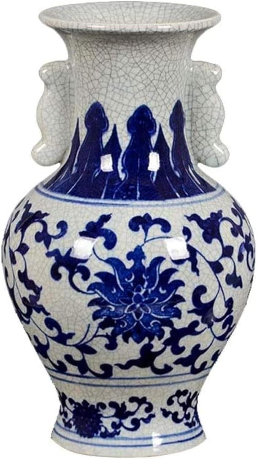 Vase Tabletop Home Decoration Ceramic Handmade Crafts Ear Bottles Can Be Placed in The Hotel Living Room