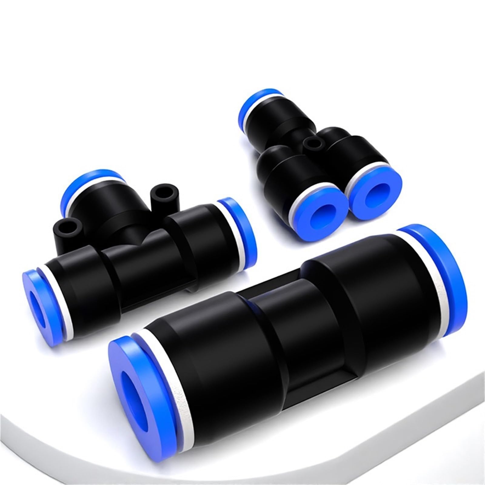 Conectores neumáticos rápidos antífugas para tuberías de aire comprimido PE 6mm 7