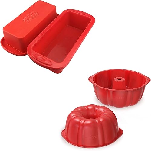 SILIVO 2 sartenes de silicona + 2 sartenes de silicona