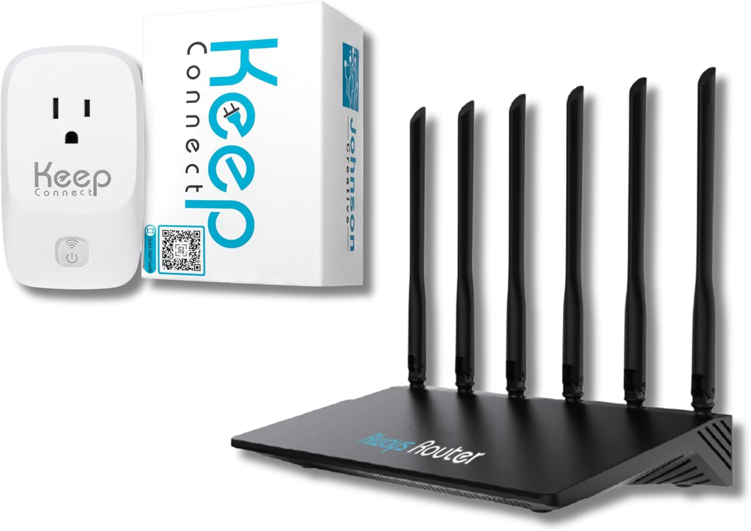 Uptime Essentials – Self-Healing Always Router + Smart Wi-Fi Reset Device Combo