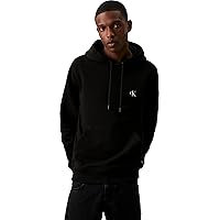Calvin Klein Uomo Felpa CK Essential con Cappuccio, Nero (CK Black)