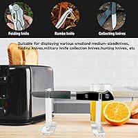 Vista 4 de 4 soportes de exhibición de cuchillos, coleccionista de cuchillos de acrílico, soporte de hoja extensible para cuchillos, soporte para cuchillo