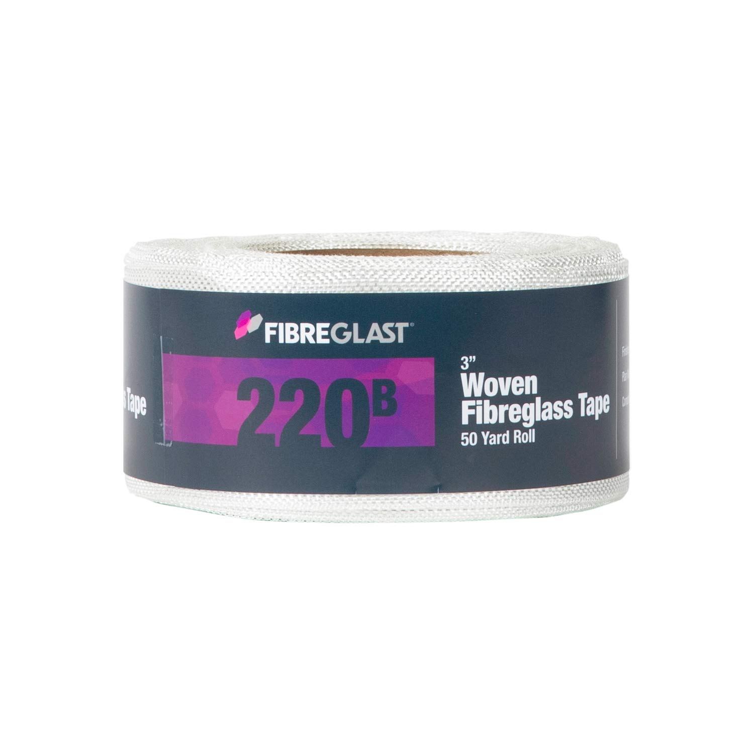 Fibre Glast Fiberglass Cloth Tape, 3in Wide — Premium Plain Weave Glass Fiber Mesh Roll with Finished Edges — Marine Repair, Reinforcement, Sleeve, Pipe & Tank Winding – 10 Oz, 50 Yards, Made in USA
