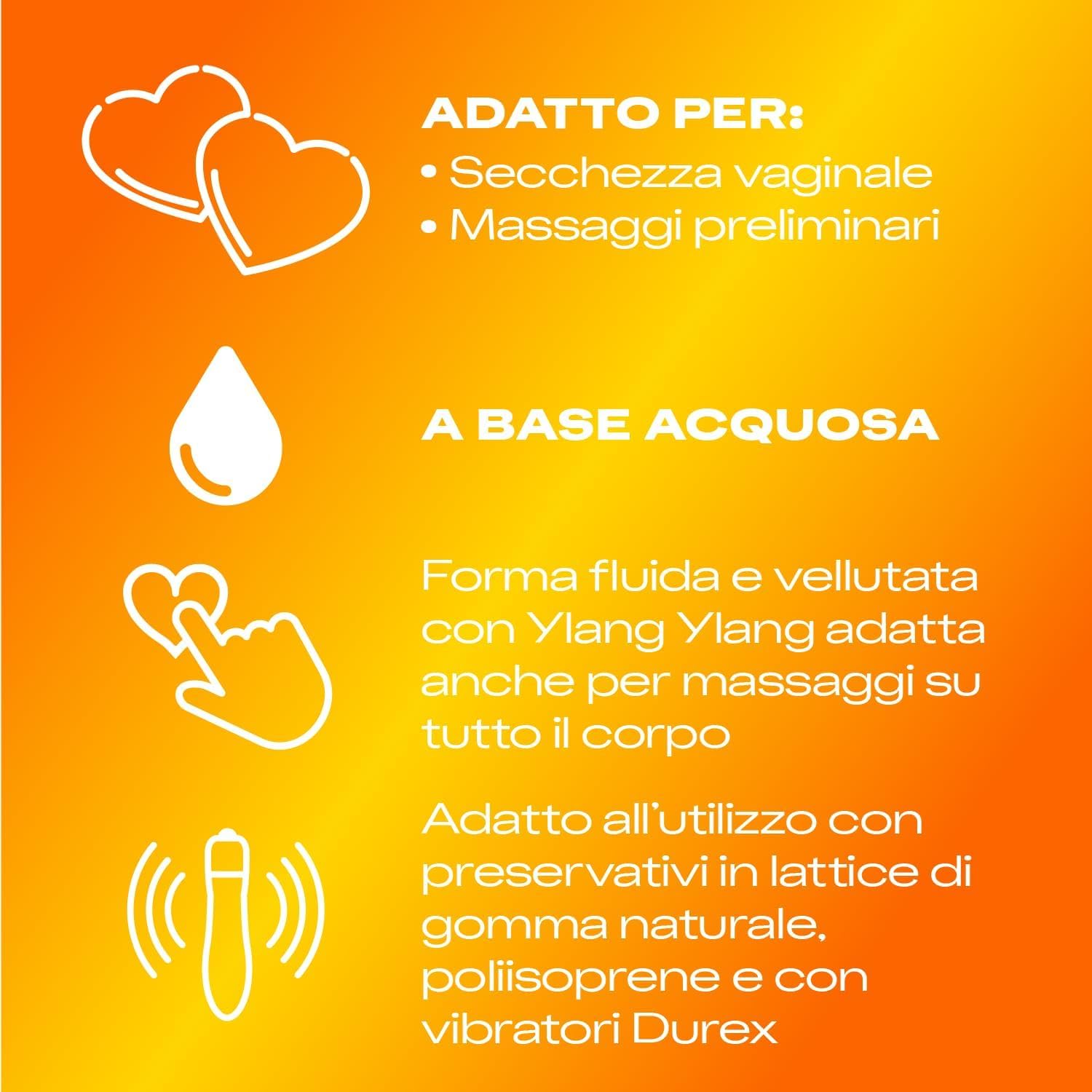 Durex Settebello Classico, 40 Profilattici + Pleasuremax, 30 Preservativi con Rilievi e Nervature + Durex Massage 2 in 1, Gel Lubrificante Intimo a Base Acqua con Ylang Ylang, 200 ml