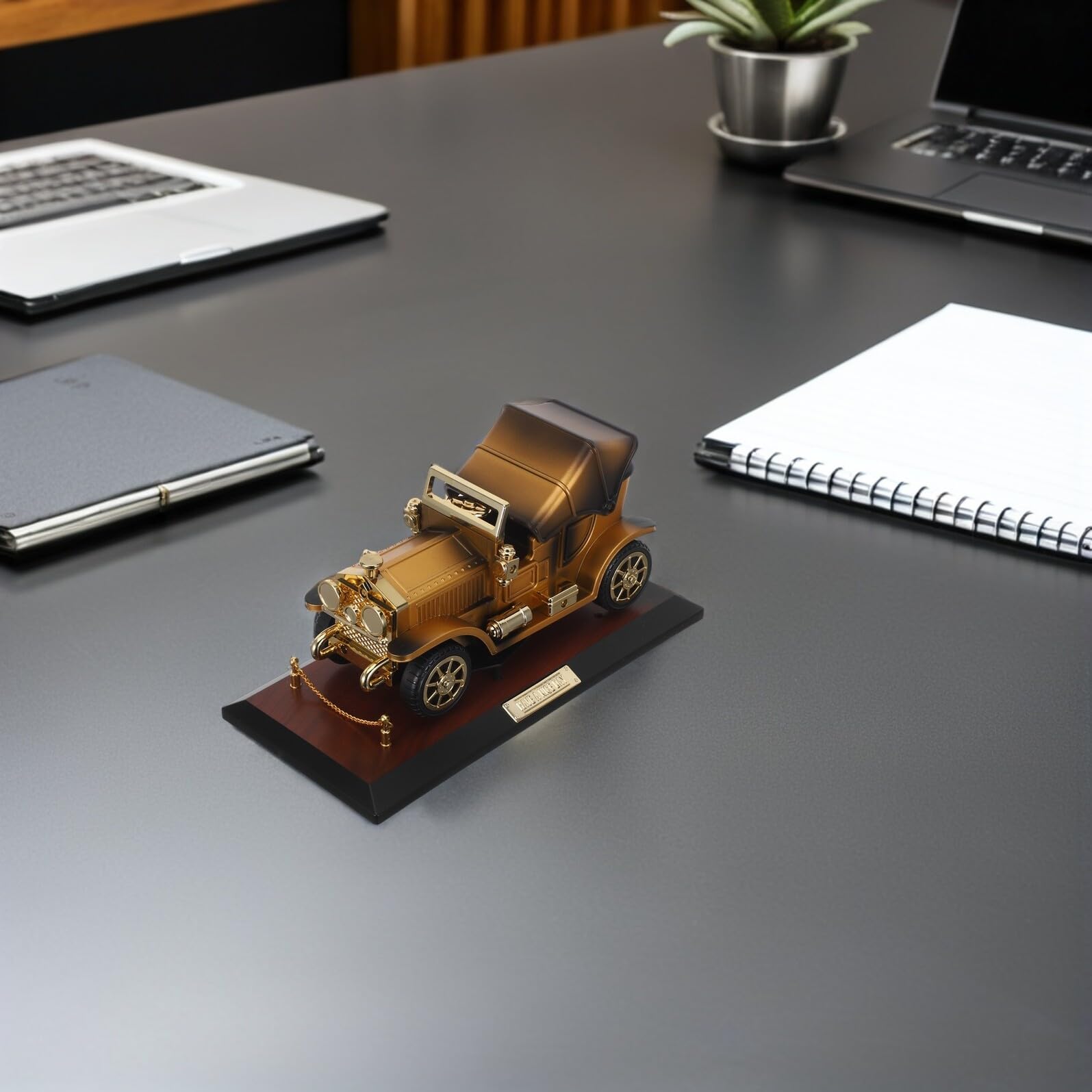 Caja de Música Melodía Clásica con Forma de Coche Clásico Vintage de Plástico y Coleccionable Adecuado para Oficinas y Cumpleaños