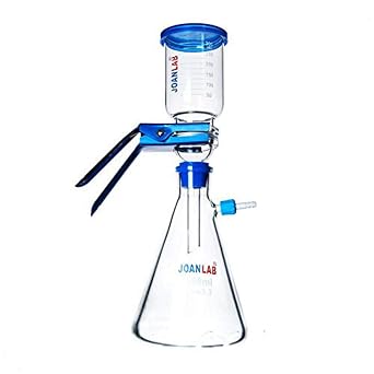 JOANLAB 2000 mL Lab Vacuum Filtration Apparatus, 2000 mL Filtering Flask, 300 mL Graduated Funnel