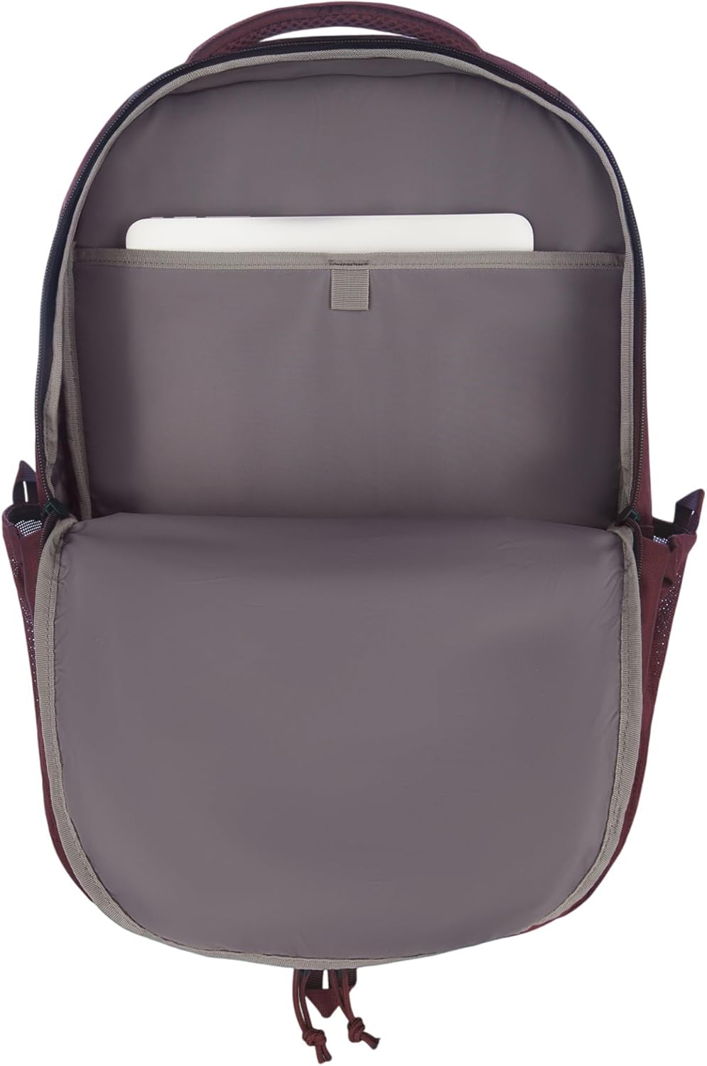 Eddie Bauer Trail Ends Backpack 28L | Laptop Sleeve | Everyday Carry | Travel | Work | Commuting | Stretch Side Pockets | Padded Shoulder Straps | Mesh Back - Black Cherry