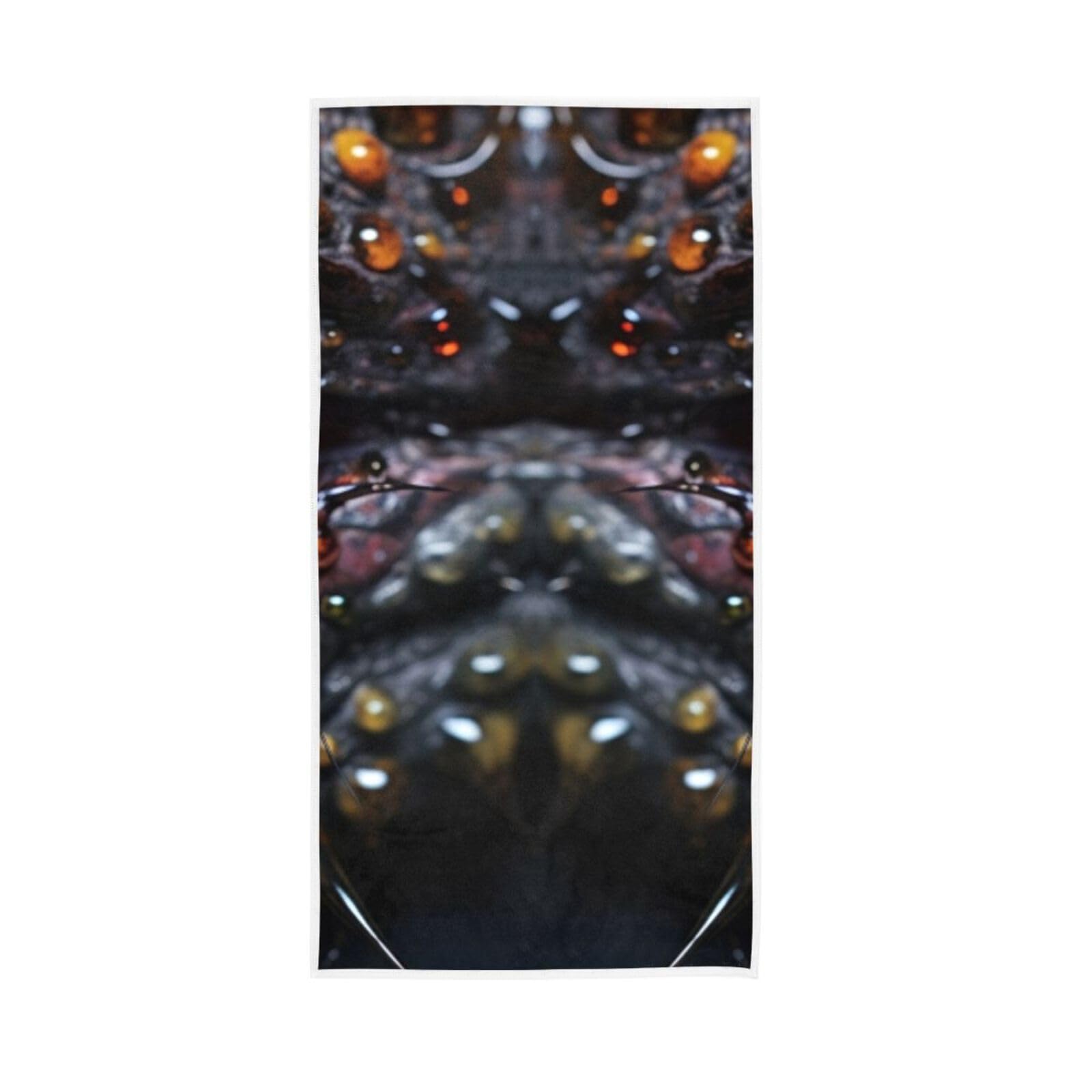 HUYGD Lizard Eyes Hand Towel, 15 x 30 Inches, Spa Towels for Body Travel Hand Towels