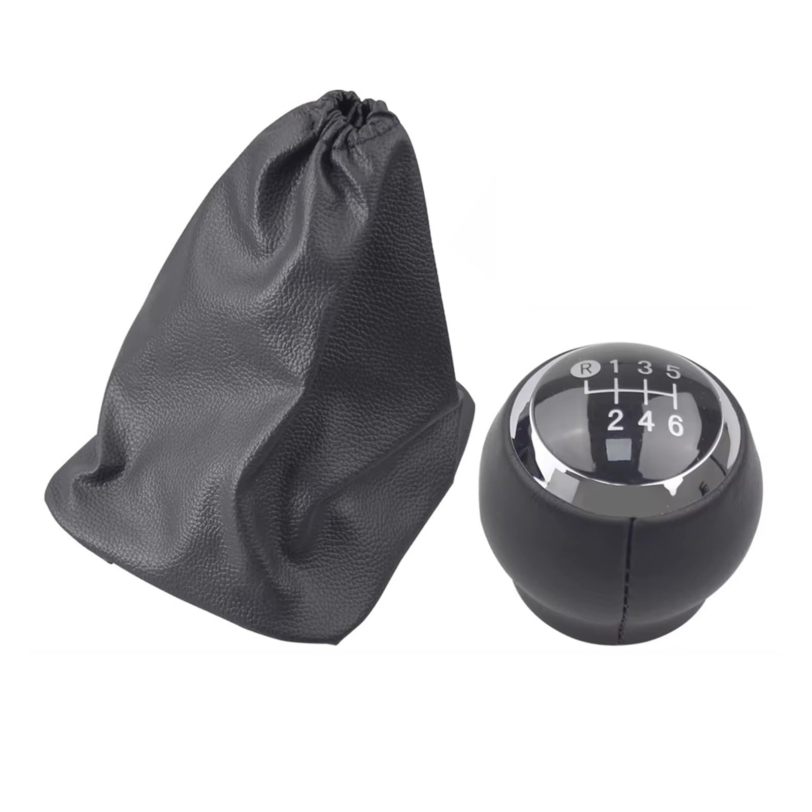 GHQFROP Transmission Gear Shift Knob for Toyota for Corolla 2007-2013 5 6 Speed Gear Shift Knob Lever Shifter Stick Gaiter Boot Cover Car Gear Stick Knob(Black 6 Speed Set)
