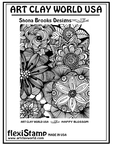 FlexiStamps Texture Sheet Shona Brooks Happy Blossom Design - 1 pc.