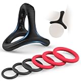 Silicone Cock/Penis Rings Set with 7 Different Sizes for Erection Enhancing, Long Lasting Stronger Strechy Adult Sex Toys for Men or Couple
