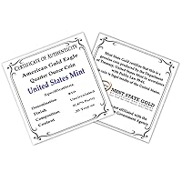 Vista 3 de 2023-1/4 oz American Eagle Gold Bullion Coin Brilliant Uncirculated with Original United States Mint Box and a Certificate of Authenticity $10