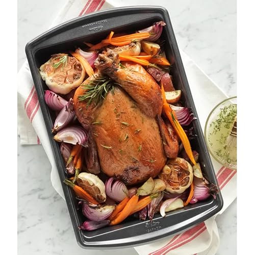 Wilton Advance Select Premium Nonstick Oblong Baking Pan, 9 X 13-Inch, Steel, Silver #TOP2