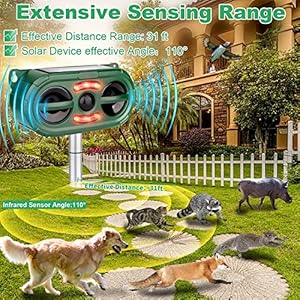 Outdoor Solar Powered Animal Repeller2024 New Ultrasonic Animal Repellentultrasonic Squirrels Deterrent Waterproof Dog Repellereffective Solar Cat Repellent with Motion Sensor for Yard Garden Farm  Cucciolini Doodles Outdoor solar powered animal repeller2024 new ultrasonic animal repellentultrasonic squirrels deterrent waterproof dog repellereffective solar cat repellent with motion sensor for yard garden farm   cucciolini doodles